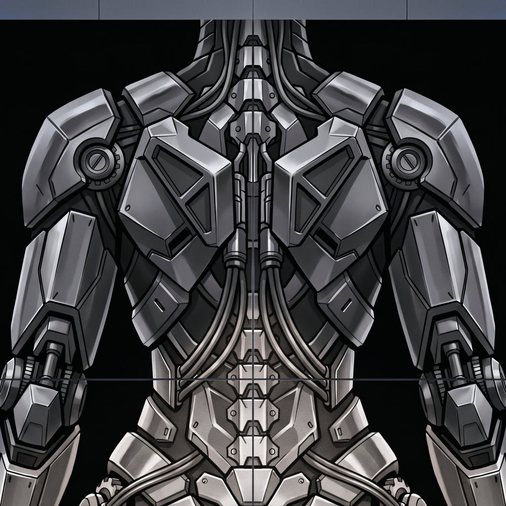 AURORA | Minimalist Cybernetic Female Sci-Fi Concept Art | Multi-Print Luxury Wall Art