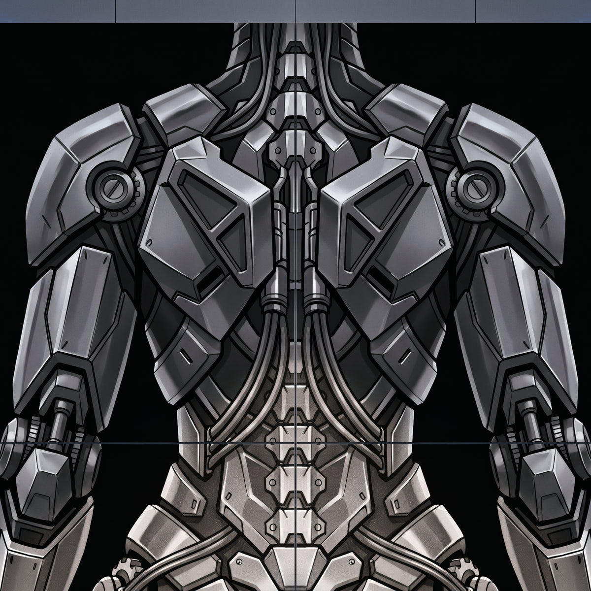 AURORA | Minimalist Cybernetic Female Sci-Fi Concept Art | Multi-Print Luxury Wall Art