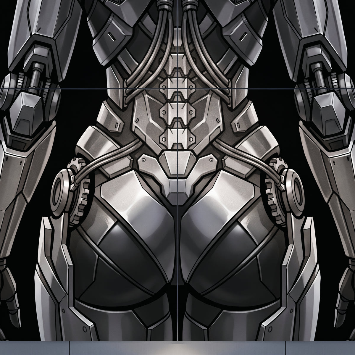 AURORA | Minimalist Cybernetic Female Sci-Fi Concept Art | Multi-Print Luxury Wall Art