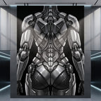 AURORA | Minimalist Cybernetic Female Sci-Fi Concept Art | Multi-Print Luxury Wall Art