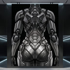 AURORA | Minimalist Cybernetic Female Sci-Fi Concept Art | Multi-Print Luxury Wall Art