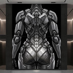 AURORA | Minimalist Cybernetic Female Sci-Fi Concept Art | Multi-Print Luxury Wall Art