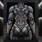 AURORA | Minimalist Cybernetic Female Sci-Fi Concept Art | Multi-Print Luxury Wall Art