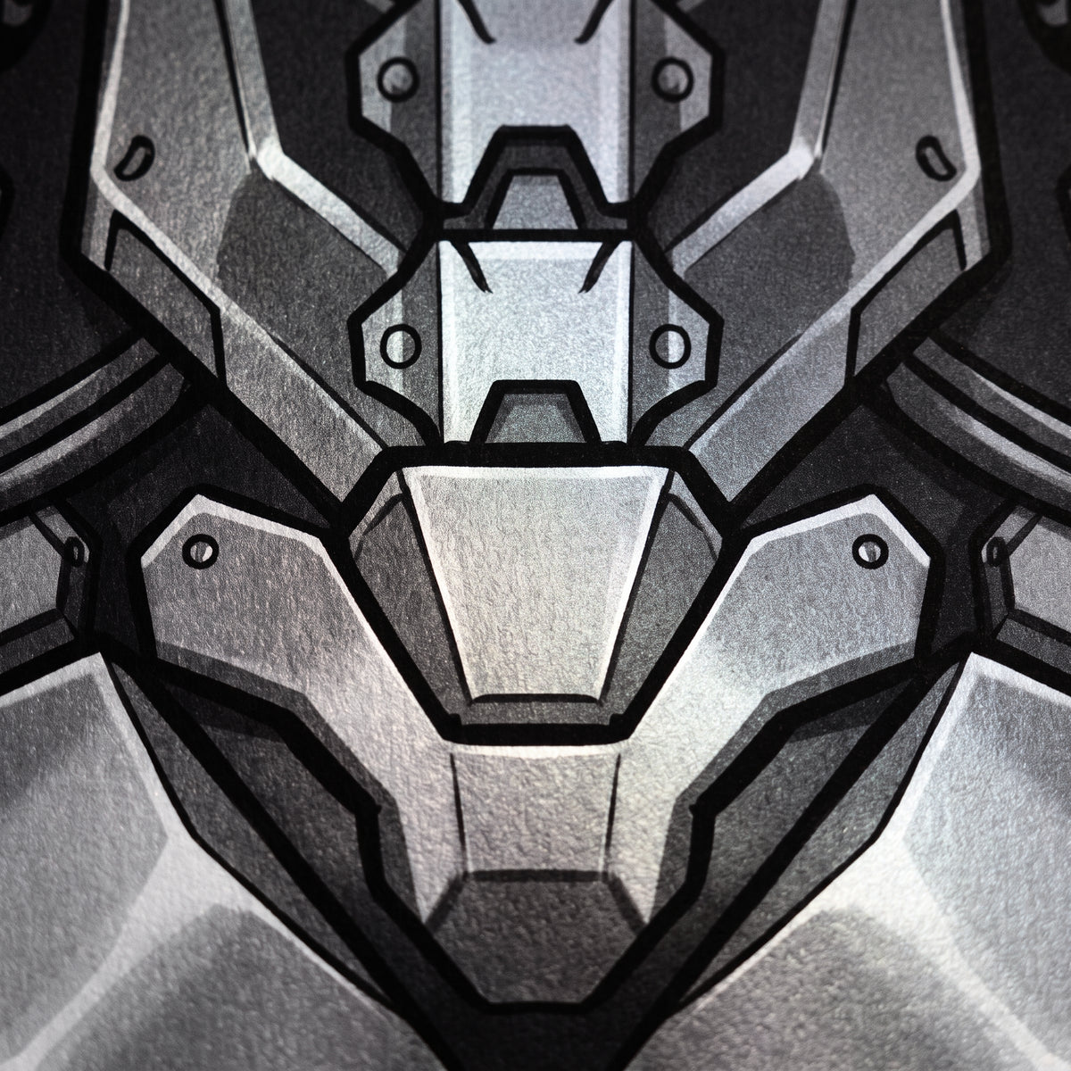 AURORA | Minimalist Cybernetic Female Sci-Fi Concept Art | Multi-Print Luxury Wall Art