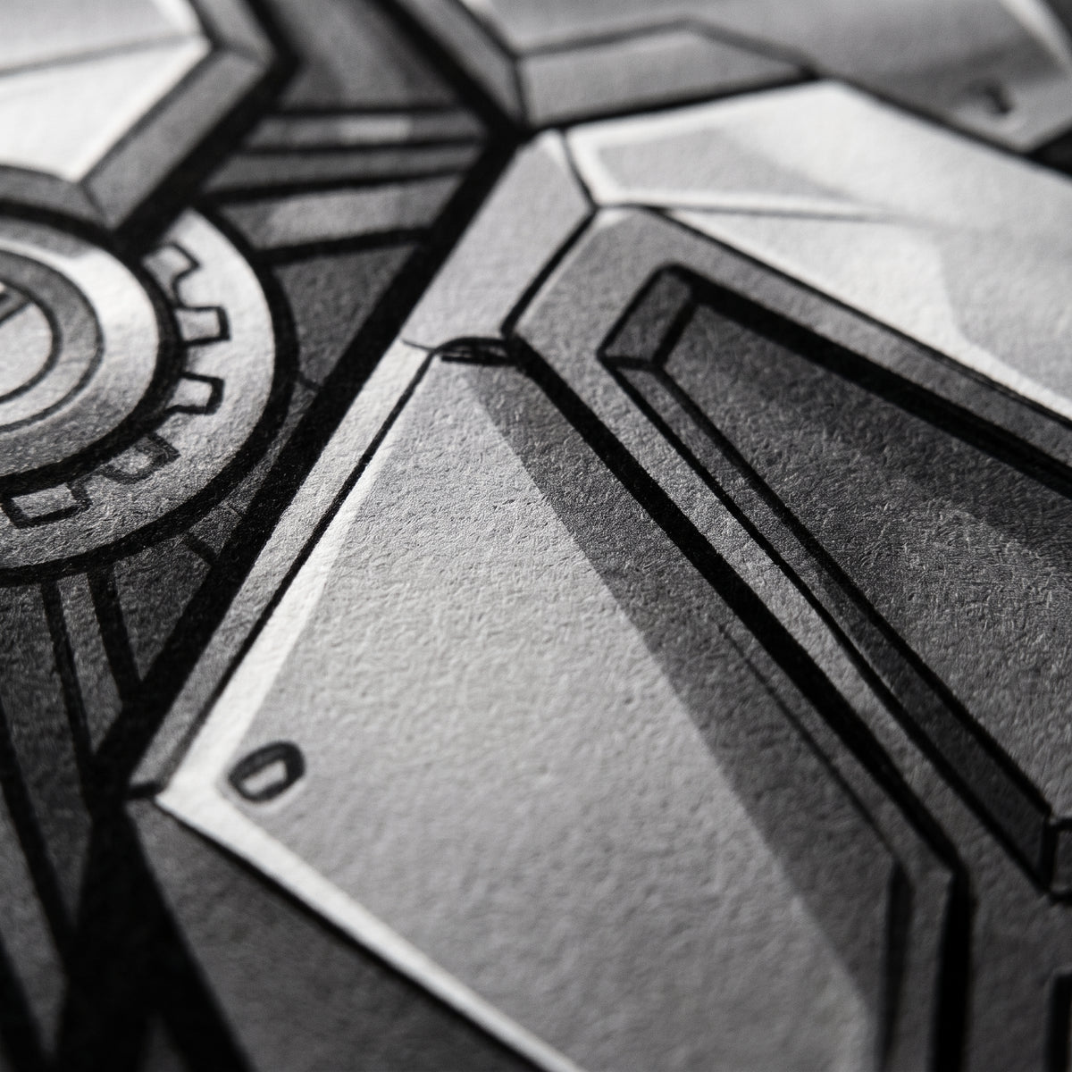 AURORA | Minimalist Cybernetic Female Sci-Fi Concept Art | Multi-Print Luxury Wall Art