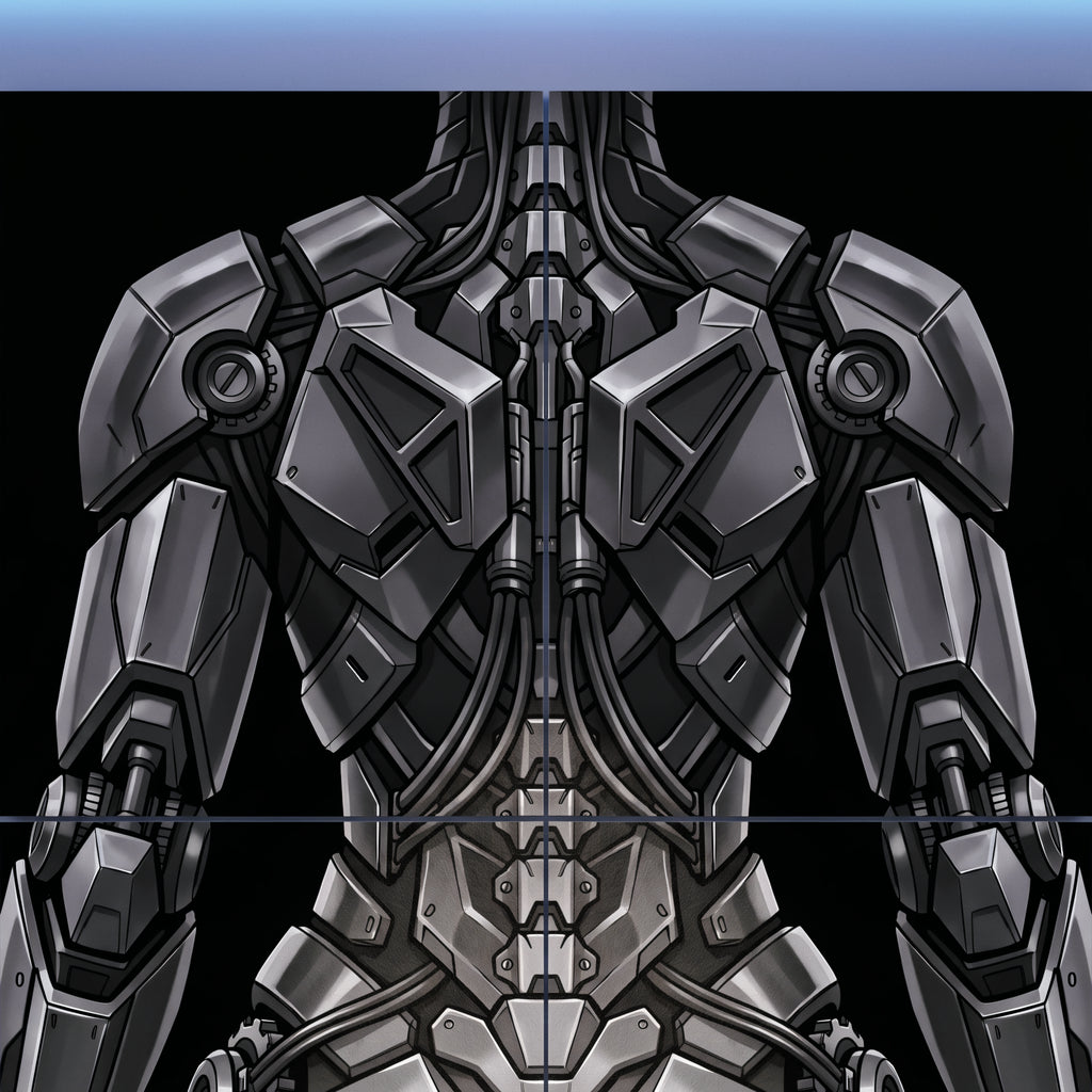 AURORA | Minimalist Cybernetic Female Sci-Fi Concept Art | Multi-Print Luxury Wall Art