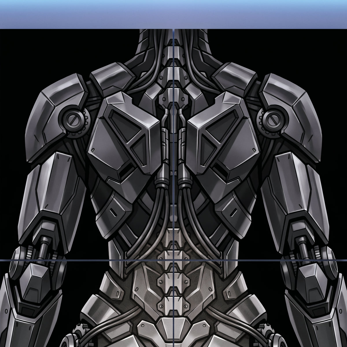 AURORA | Minimalist Cybernetic Female Sci-Fi Concept Art | Multi-Print Luxury Wall Art