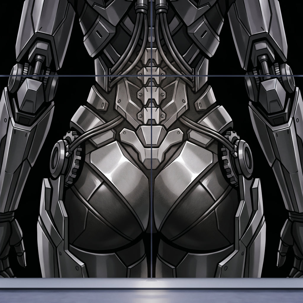 AURORA | Minimalist Cybernetic Female Sci-Fi Concept Art | Multi-Print Luxury Wall Art
