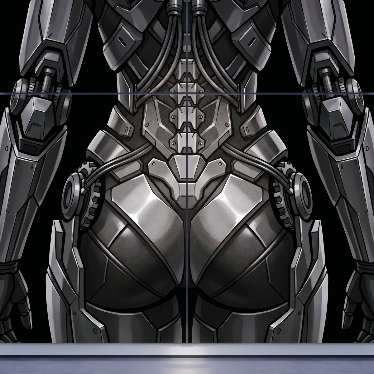 AURORA | Minimalist Cybernetic Female Sci-Fi Concept Art | Multi-Print Luxury Wall Art