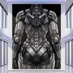 AURORA | Minimalist Cybernetic Female Sci-Fi Concept Art | Multi-Print Luxury Wall Art