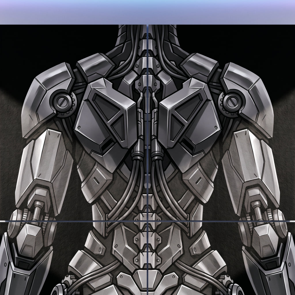 AURORA | Minimalist Cybernetic Female Sci-Fi Concept Art | Multi-Print Luxury Wall Art