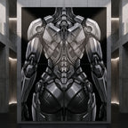 AURORA | Minimalist Cybernetic Female Sci-Fi Concept Art | Multi-Print Luxury Wall Art