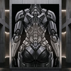 AURORA | Minimalist Cybernetic Female Sci-Fi Concept Art | Multi-Print Luxury Wall Art