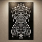 CORAL | Modern Minimalist Female Figure | 8K - 32