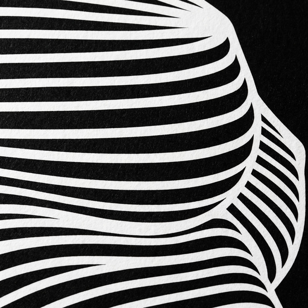 COUTURE | Reclining Minimalist Female Form Op Art | Luxury Multi-Print Wall Art | 1-Of-1