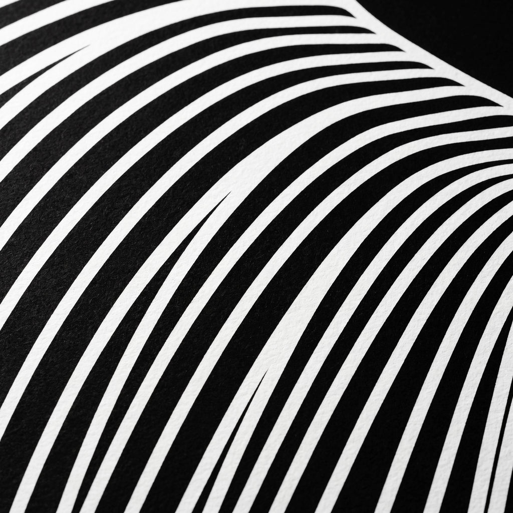 COUTURE | Reclining Minimalist Female Form Op Art | Luxury Multi-Print Wall Art | 1-Of-1