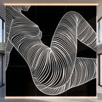 COUTURE | Reclining Minimalist Female Form Op Art | Luxury Multi-Print Wall Art | 1-Of-1