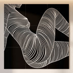 COUTURE | Reclining Minimalist Female Form Op Art | Luxury Multi-Print Wall Art | 1-Of-1