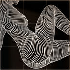 COUTURE | Reclining Minimalist Female Form Op Art | Luxury Multi-Print Wall Art | 1-Of-1