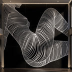 COUTURE | Reclining Minimalist Female Form Op Art | Luxury Multi-Print Wall Art | 1-Of-1