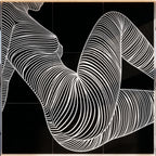 COUTURE | Reclining Minimalist Female Form Op Art | Luxury Multi-Print Wall Art | 1-Of-1