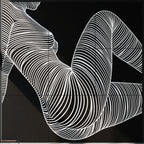 COUTURE | Reclining Minimalist Female Form Op Art | Luxury Multi-Print Wall Art | 1-Of-1