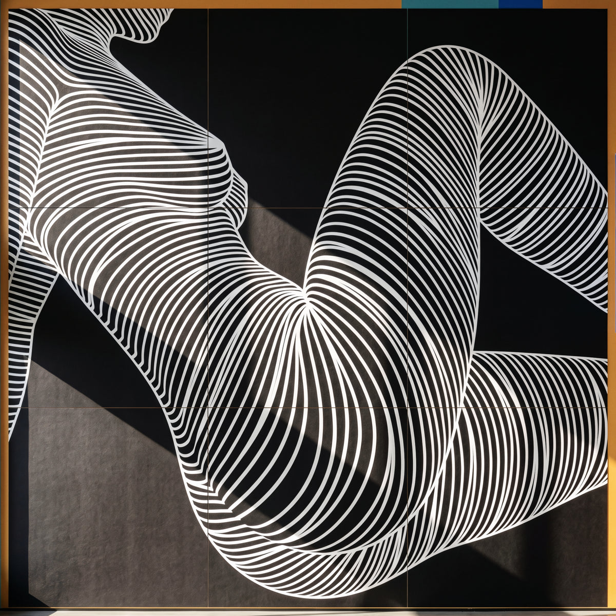 COUTURE | Reclining Minimalist Female Form Op Art | Luxury Multi-Print Wall Art | 1-Of-1