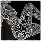 COUTURE | Reclining Minimalist Female Form Op Art | Luxury Multi-Print Wall Art | 1-Of-1