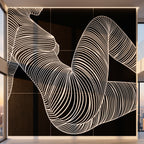 COUTURE | Reclining Minimalist Female Form Op Art | Luxury Multi-Print Wall Art | 1-Of-1