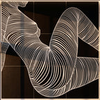 COUTURE | Reclining Minimalist Female Form Op Art | Luxury Multi-Print Wall Art | 1-Of-1