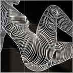 COUTURE | Reclining Minimalist Female Form Op Art | Luxury Multi-Print Wall Art | 1-Of-1