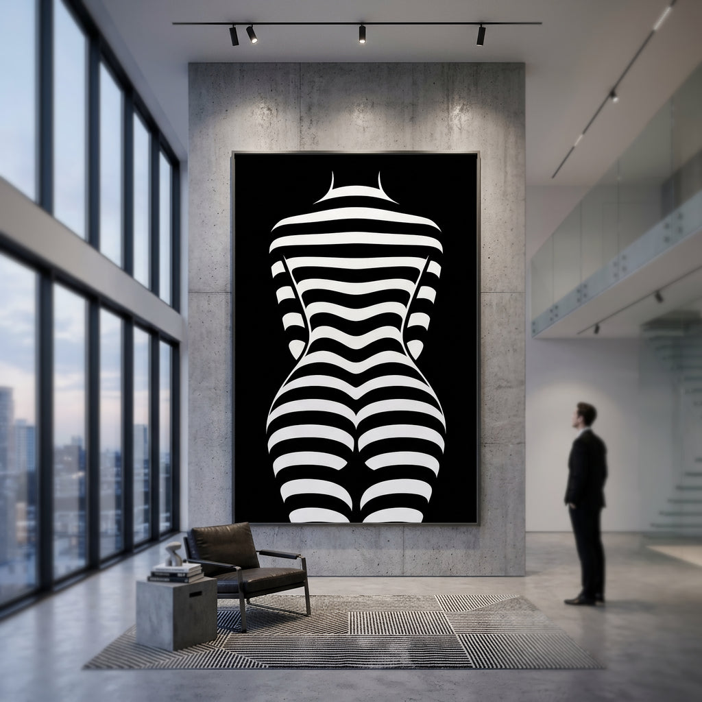 CURVES | Minimalist | Female Figure | B&W | 8K - 32K