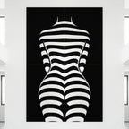 CURVES | Minimalist Female Silhouette Op Art | Multi-Print Luxury Wall Art