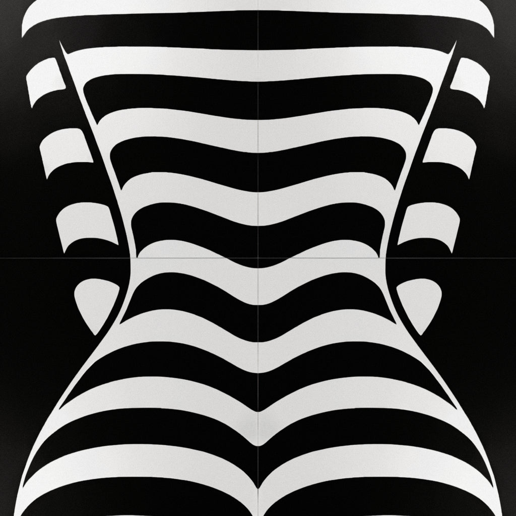 CURVES | Minimalist Female Silhouette Op Art | Multi-Print Luxury Wall Art