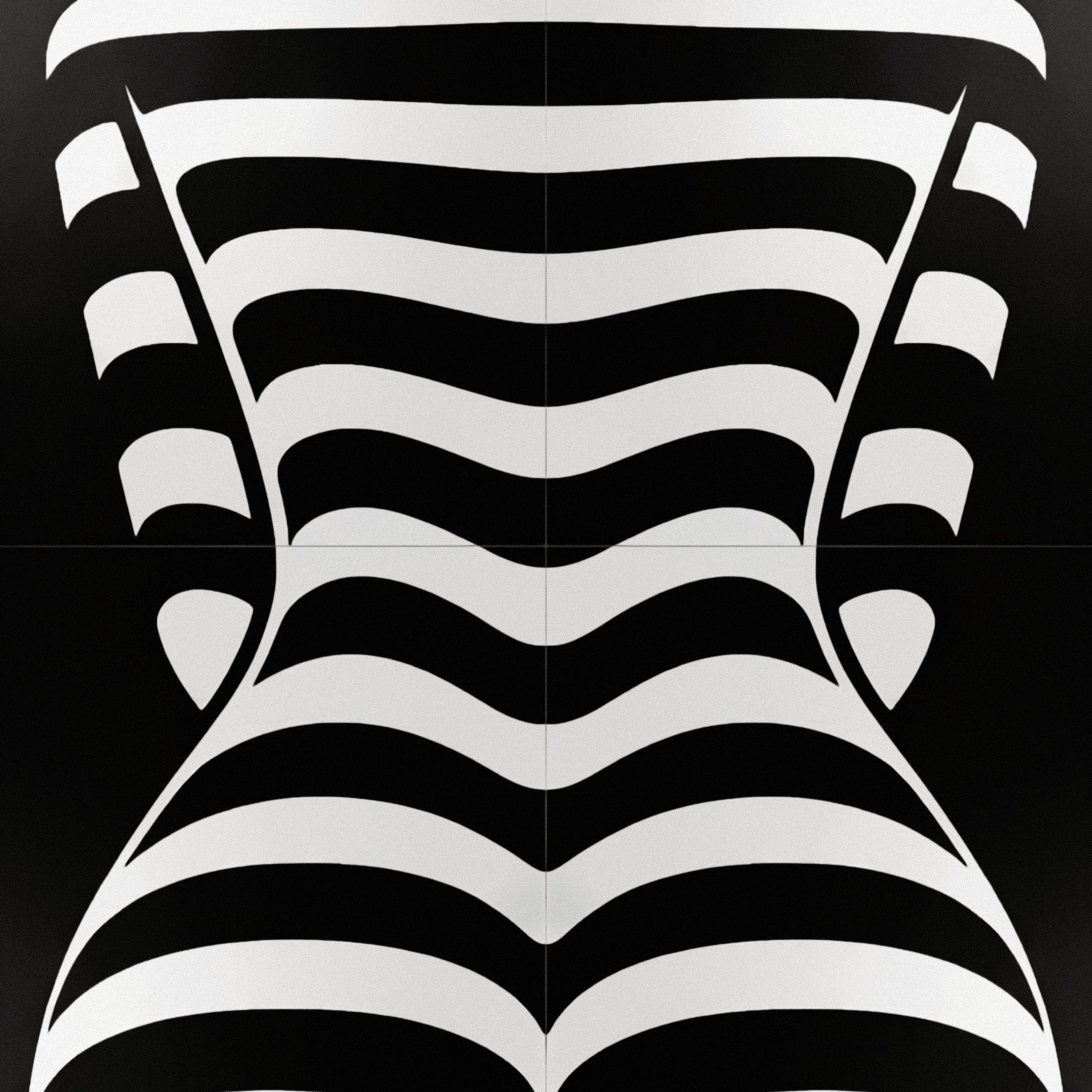 CURVES | Minimalist Female Silhouette Op Art | Multi-Print Luxury Wall Art