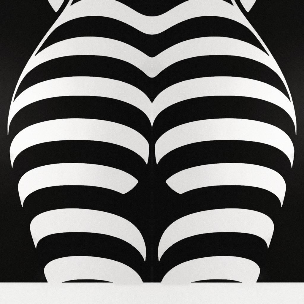 CURVES | Minimalist Female Silhouette Op Art | Multi-Print Luxury Wall Art