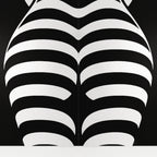 CURVES | Minimalist Female Silhouette Op Art | Multi-Print Luxury Wall Art