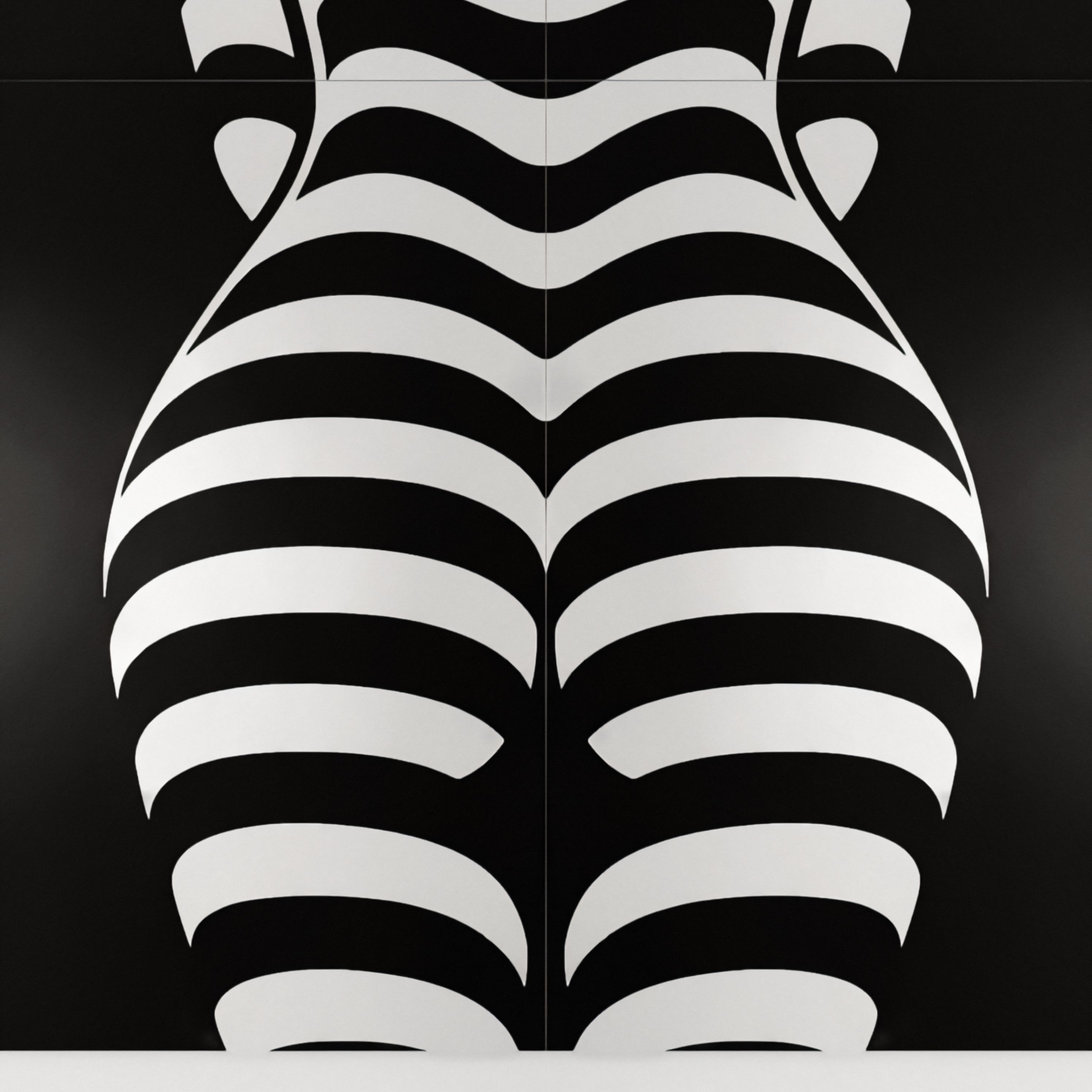 CURVES | Minimalist Female Silhouette Op Art | Multi-Print Luxury Wall Art