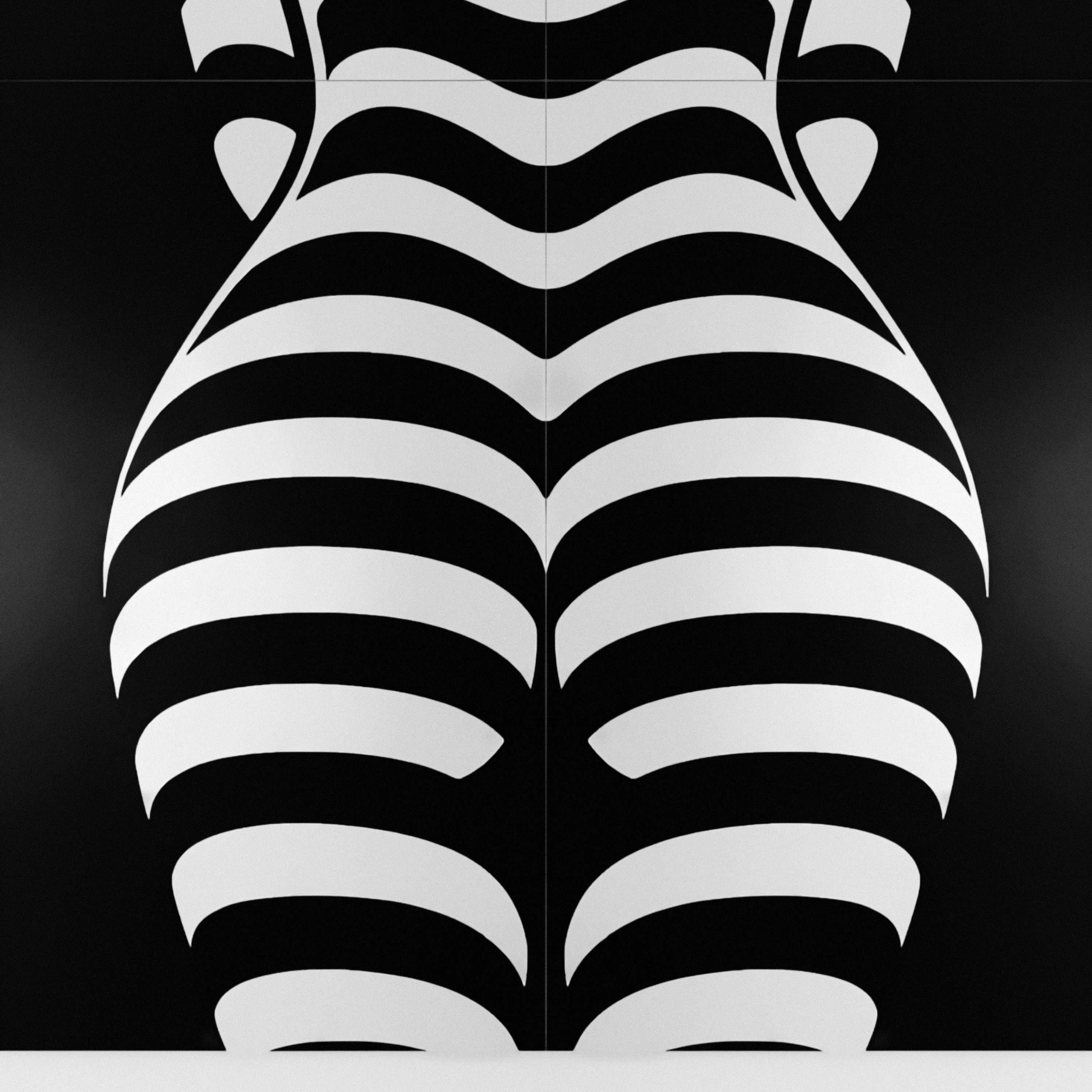 CURVES | Minimalist Female Silhouette Op Art | Multi-Print Luxury Wall Art