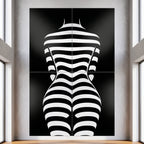 CURVES | Minimalist Female Silhouette Op Art | Multi-Print Luxury Wall Art