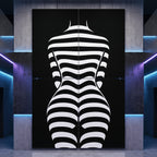 CURVES | Minimalist Female Silhouette Op Art | Multi-Print Luxury Wall Art