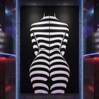 CURVES | Minimalist Female Silhouette Op Art | Multi-Print Luxury Wall Art