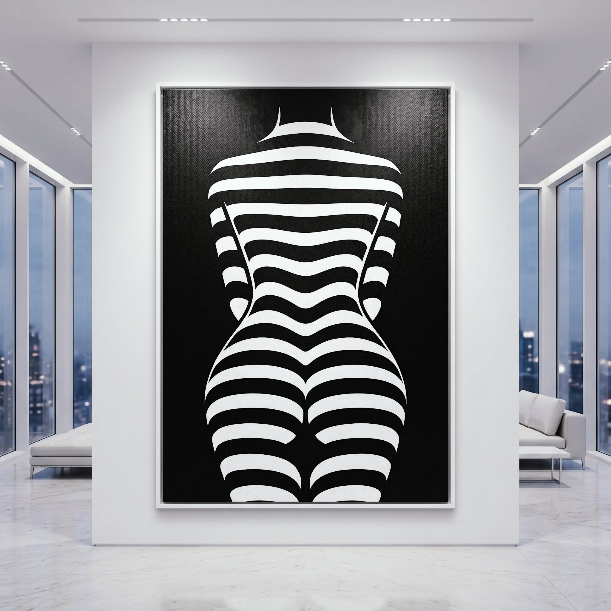 CURVES | Minimalist | Female Figure | B&W | 8K - 32K