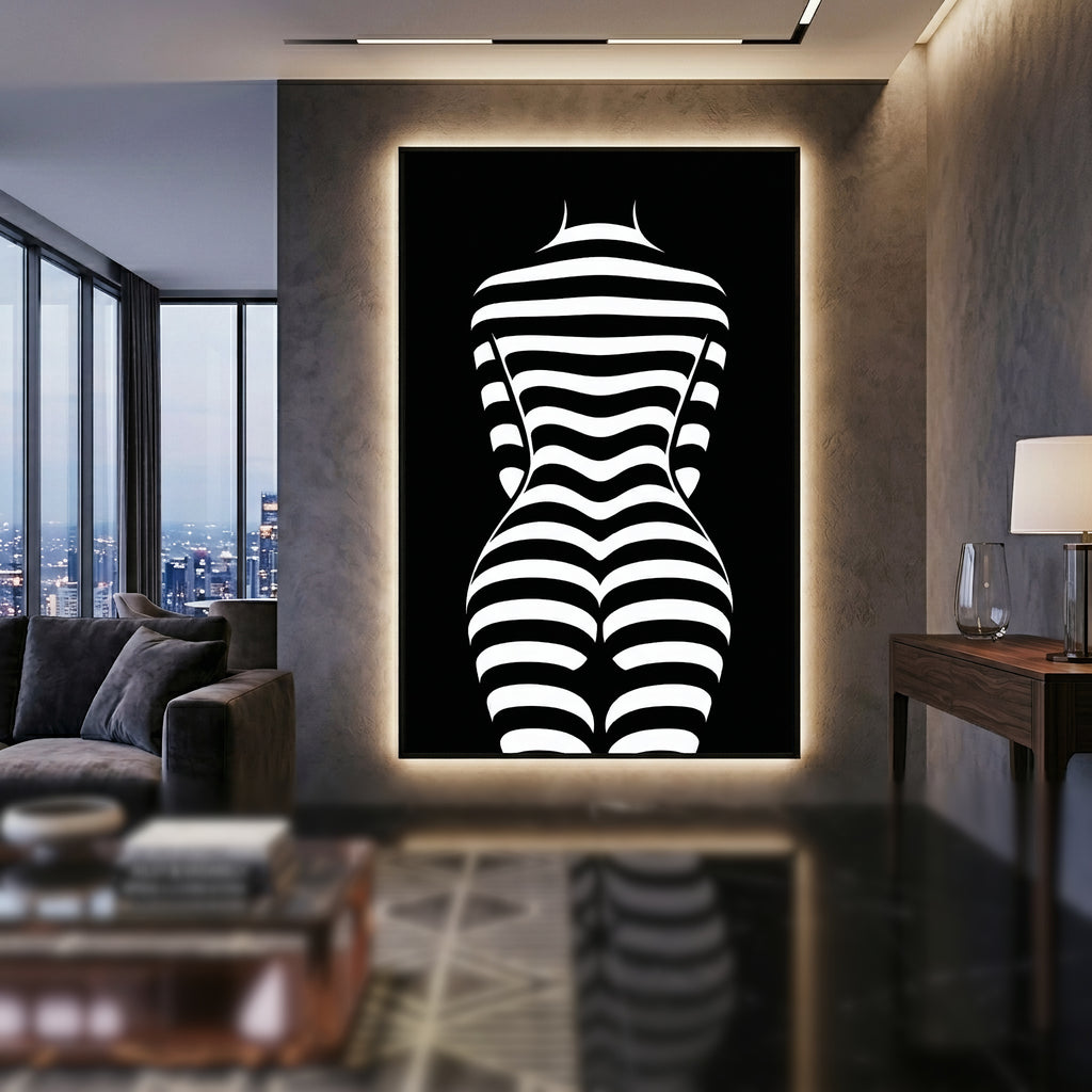 CURVES | Minimalist | Female Figure | B&W | 8K - 32K