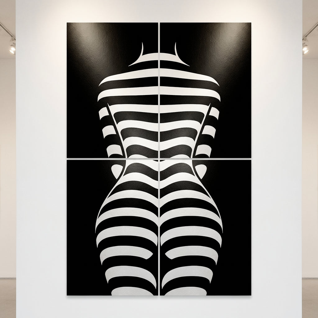 CURVES | Minimalist | Female Figure | B&W | 8K - 32K