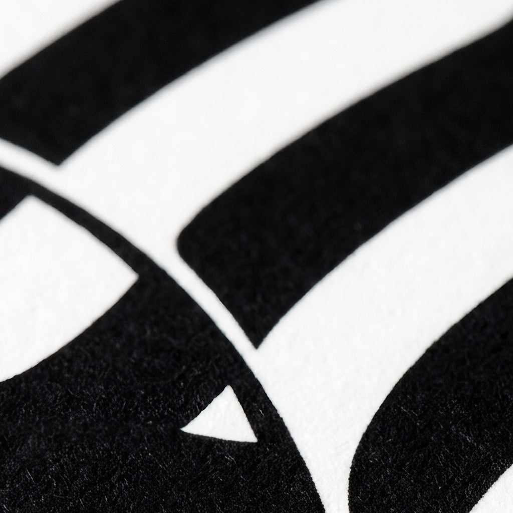 CURVES | Abstract Female Silhouette Op Art Print | B&W Minimalist Wall Art