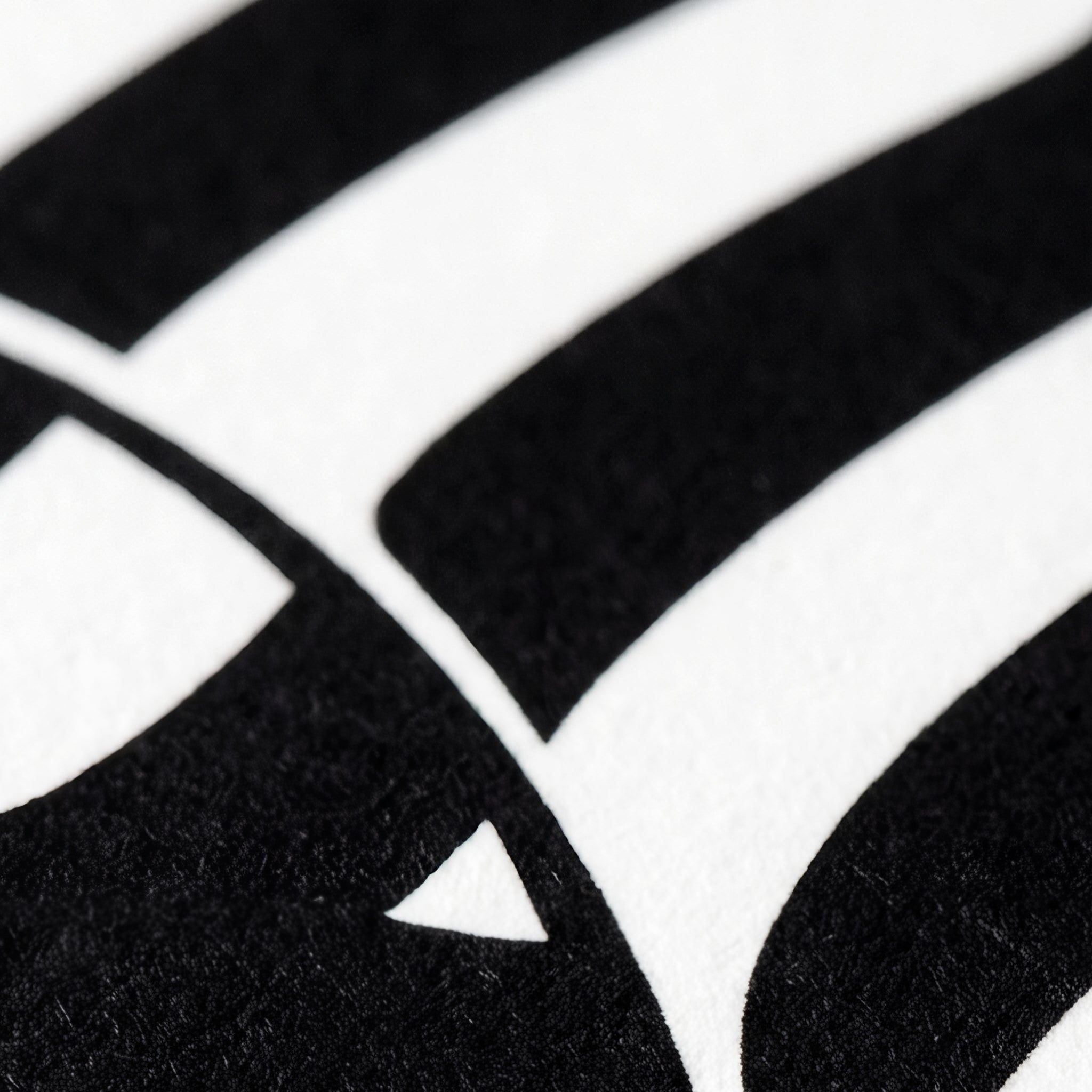 CURVES | Abstract Female Silhouette Op Art Print | B&W Minimalist Wall Art