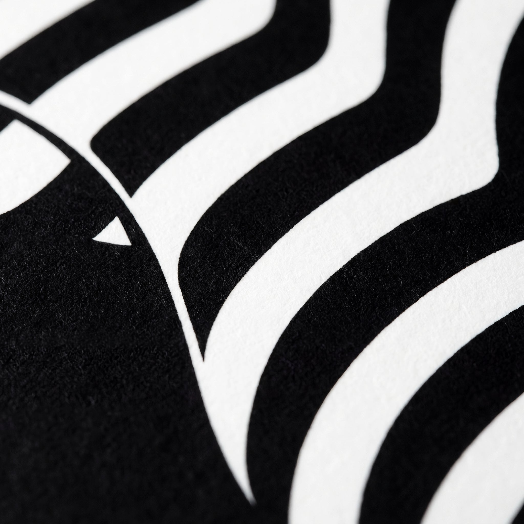 CURVES | Abstract Female Silhouette Op Art Print | B&W Minimalist Wall Art