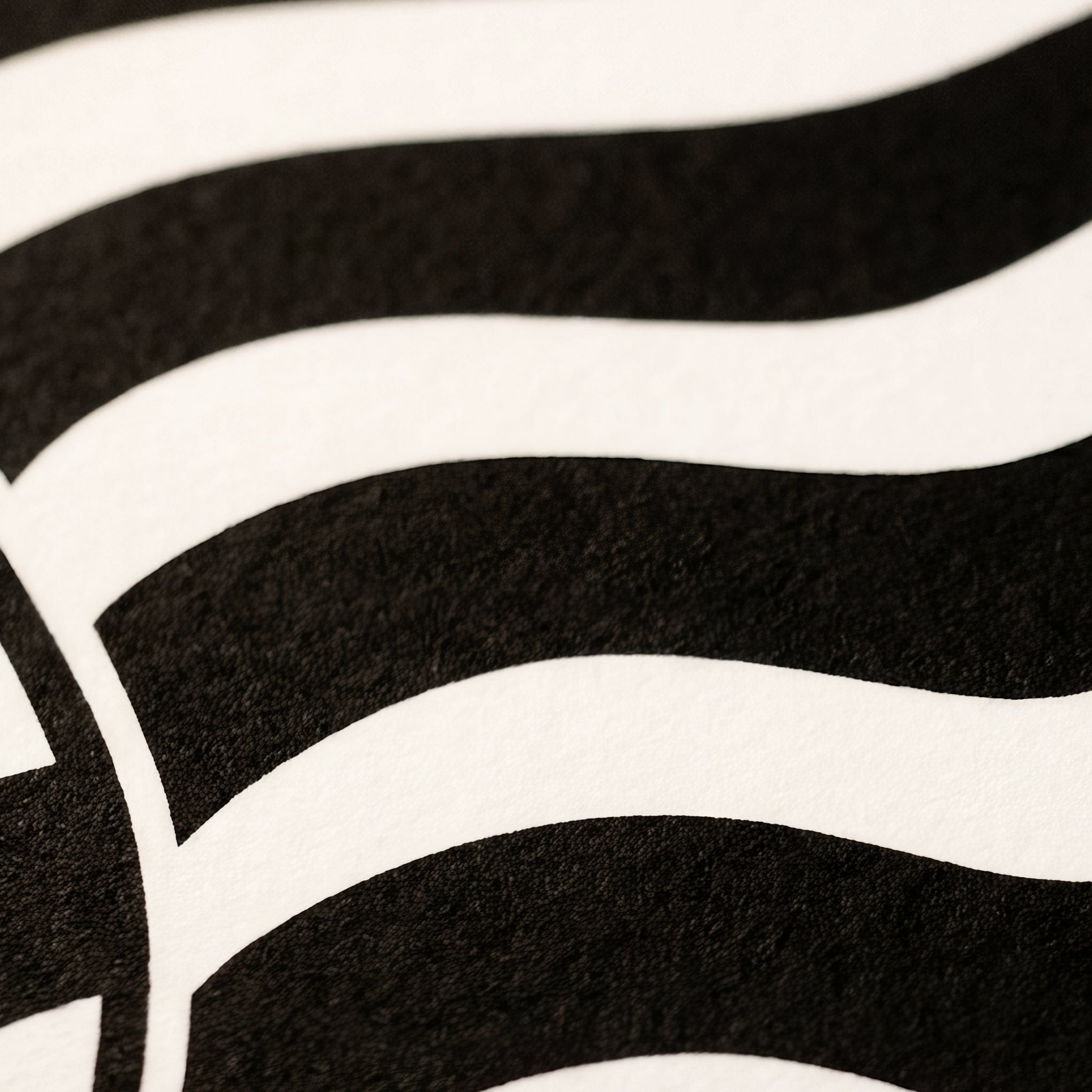 CURVES | Abstract Female Silhouette Op Art Print | B&W Minimalist Wall Art