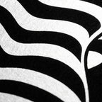 CURVES | Abstract Female Silhouette Op Art Print | B&W Minimalist Wall Art